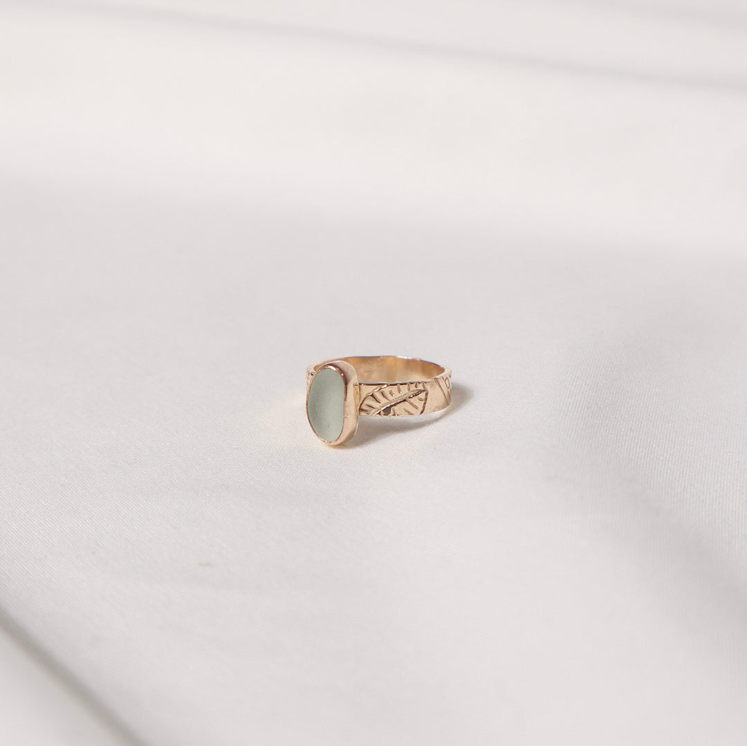 Seaglass Diver Shell Ring - Size 5.5