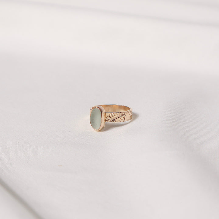 Seaglass Diver Shell Ring - Size 5.5