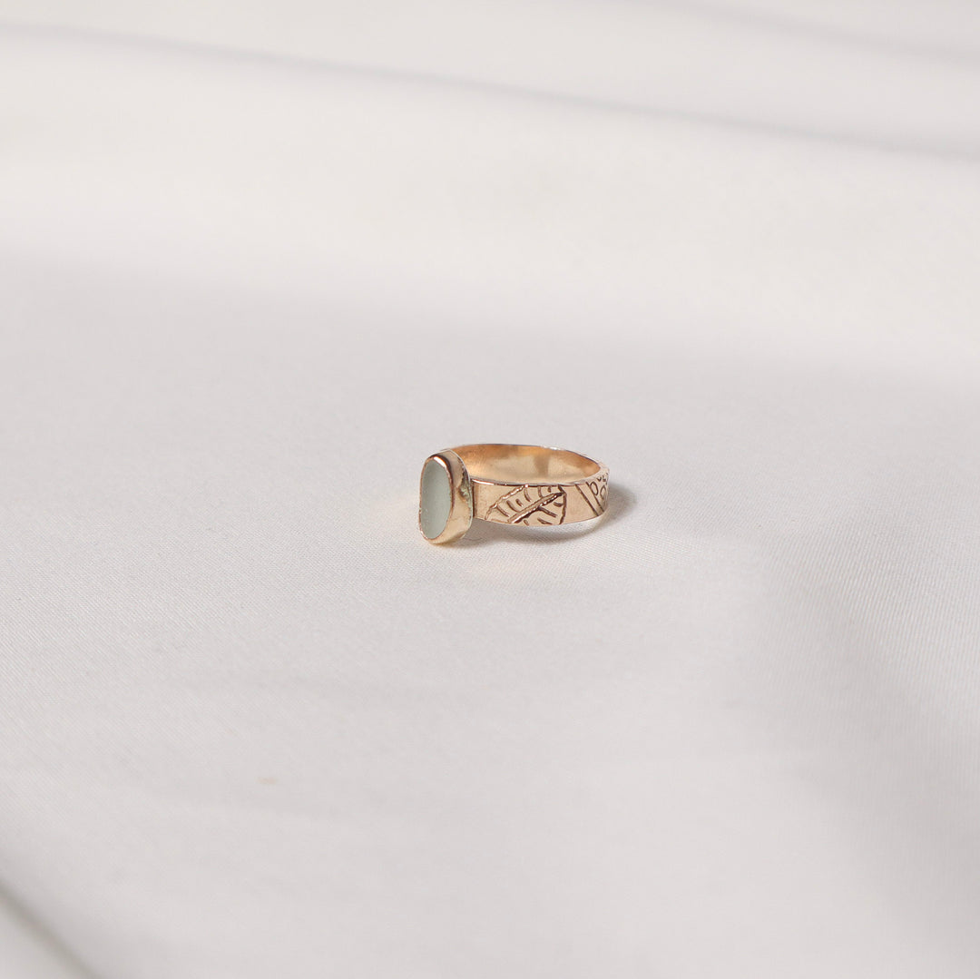 Seaglass Diver Shell Ring - Size 5.5