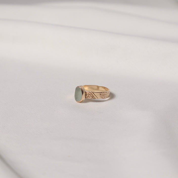 Seaglass Diver Shell Ring - Size 7.5
