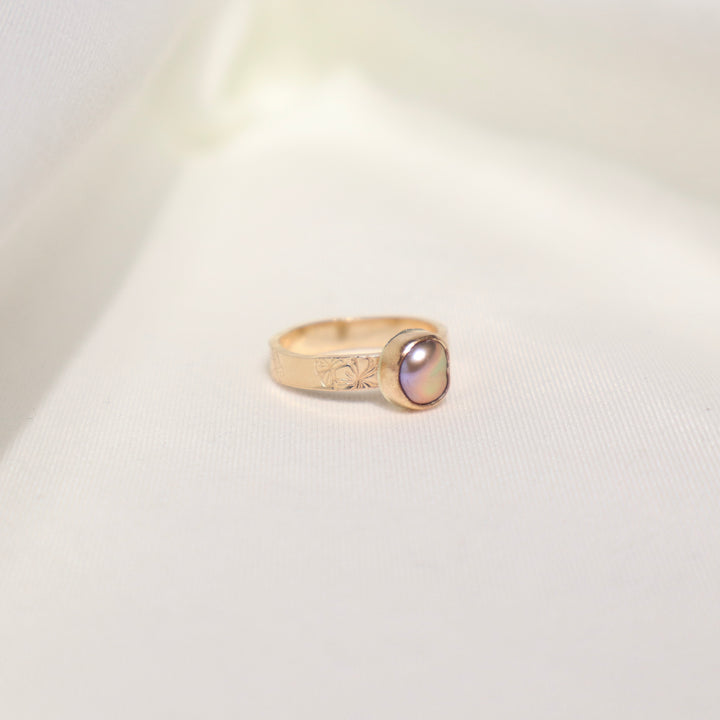 Edison Hibiscus Ring - Size 4