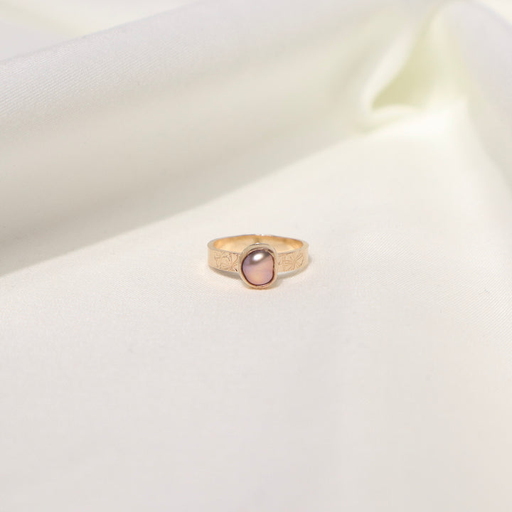 Edison Hibiscus Ring - Size 4