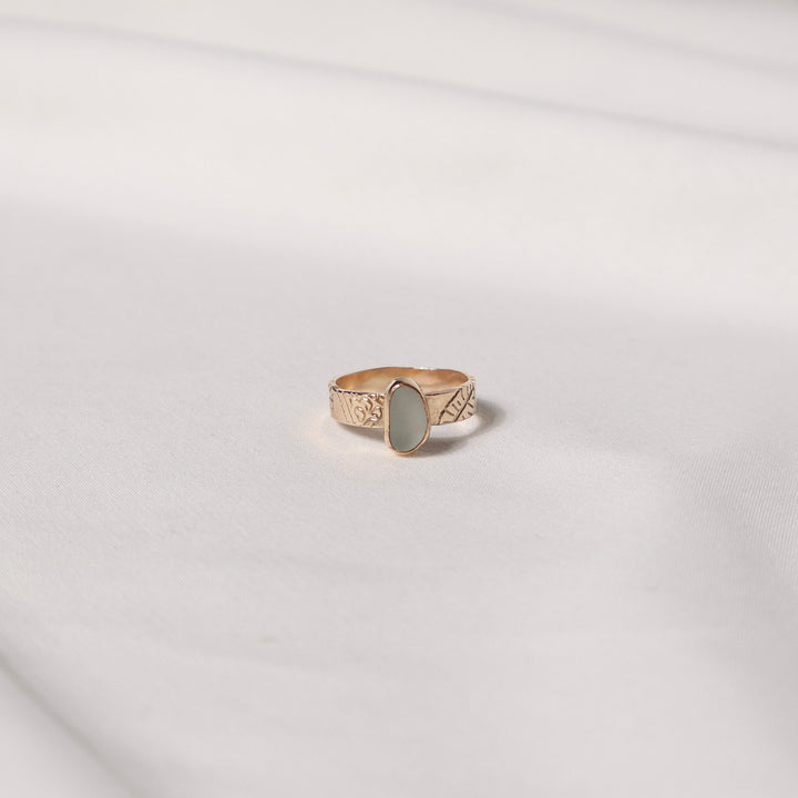 Seaglass Diver Shell Ring - Size 5.5