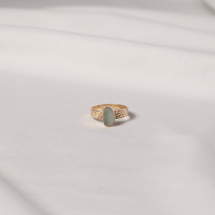 Seaglass Diver Shell Ring - Size 7.5