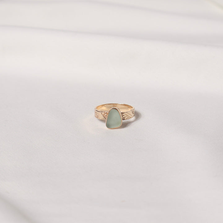 Seaglass Diver Shell Ring - Size 8.5