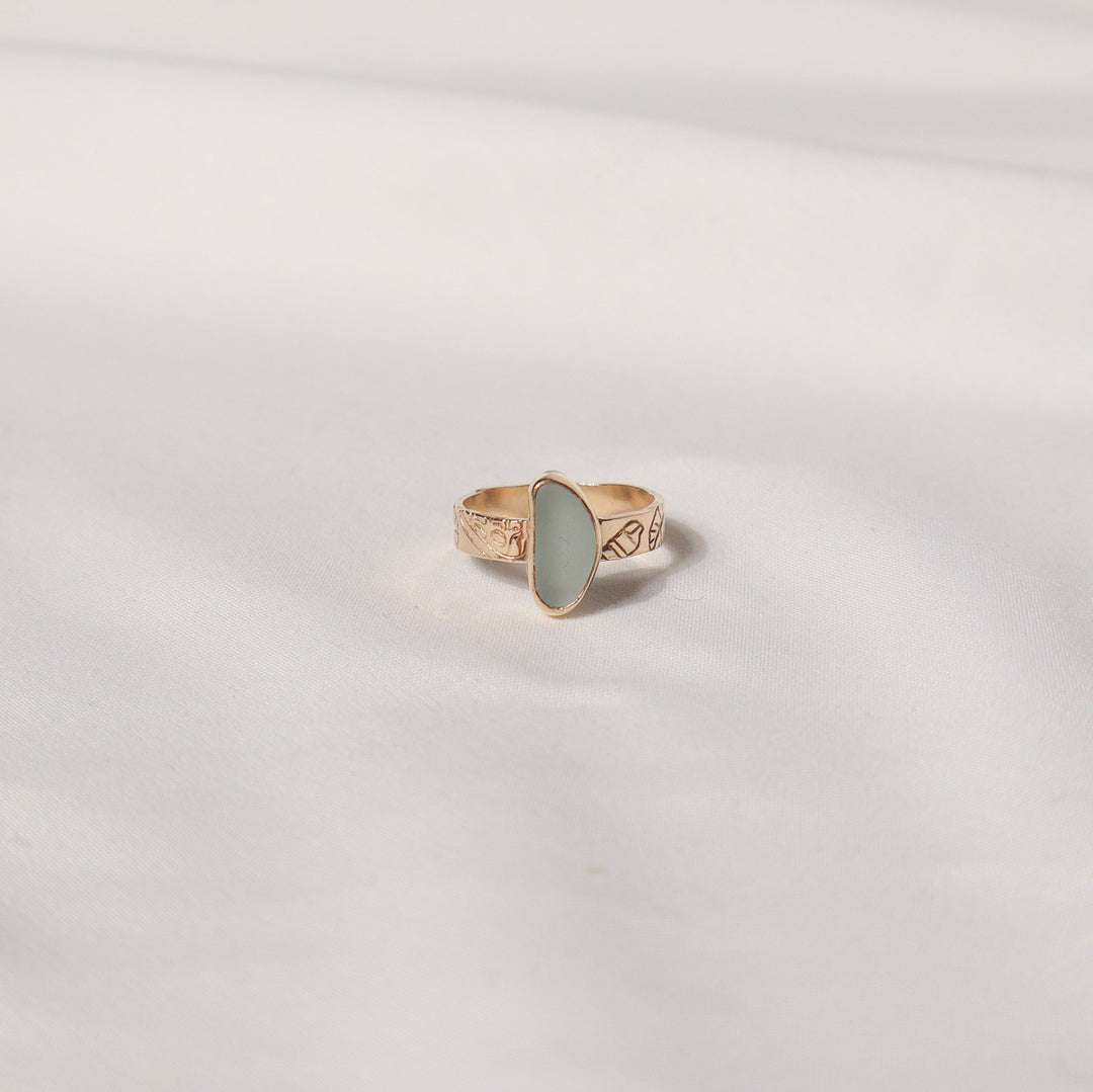 Seaglass Diver Shell Ring - Size 8.5