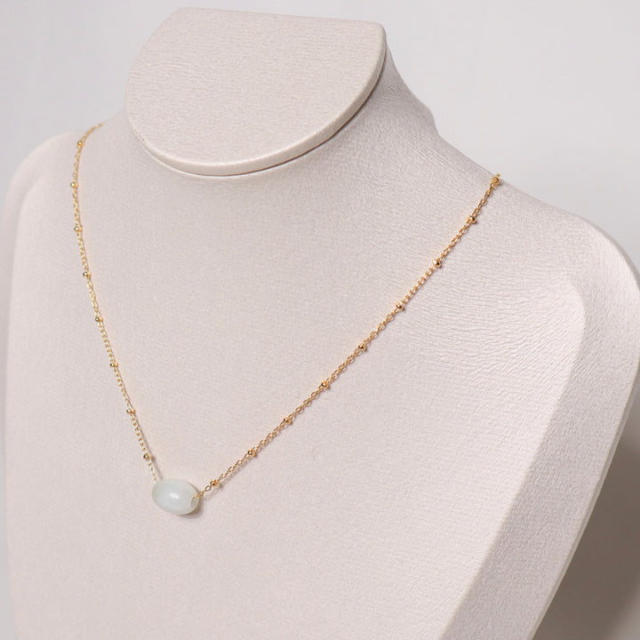 Floating Jade Necklace