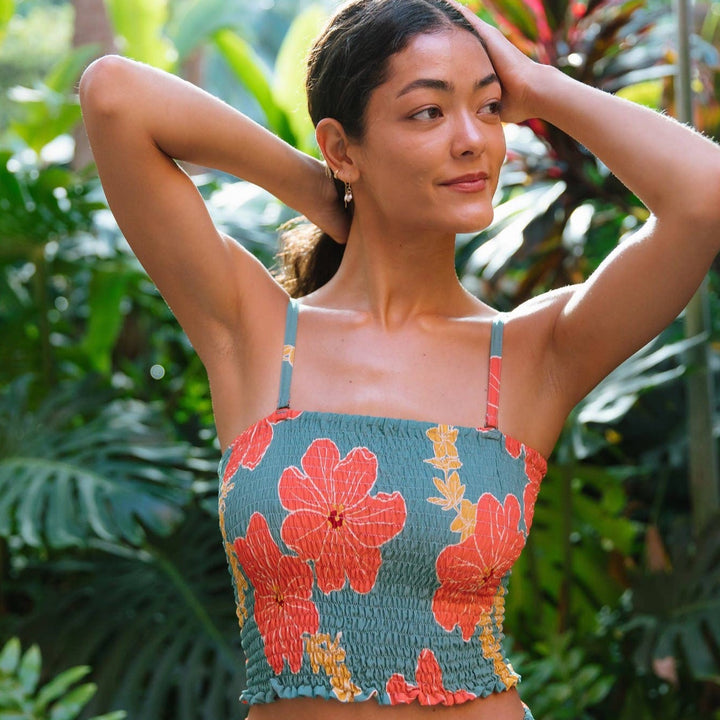 Rumi Bandeau in Lei Pua Green - YIREH