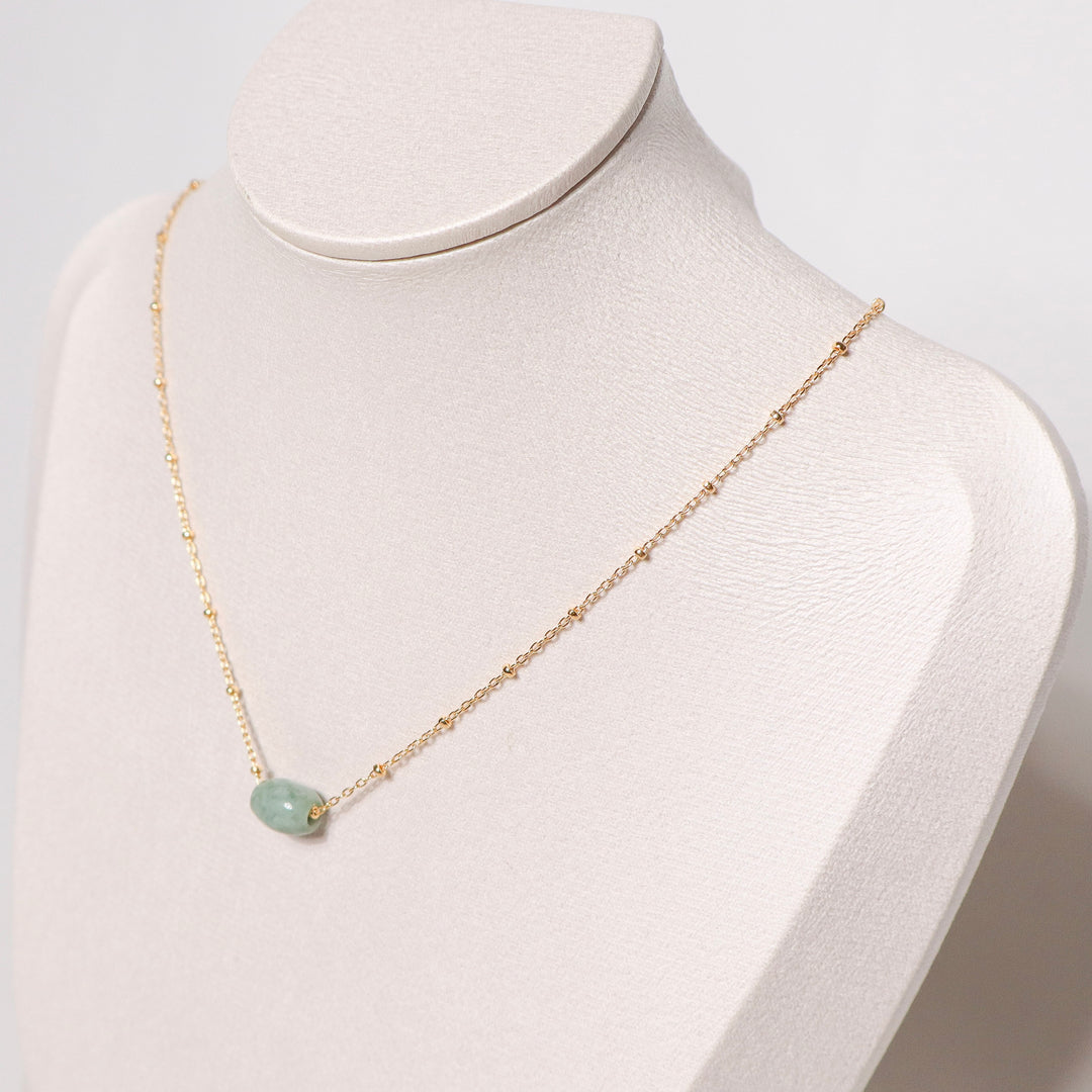 Floating Jade Necklace