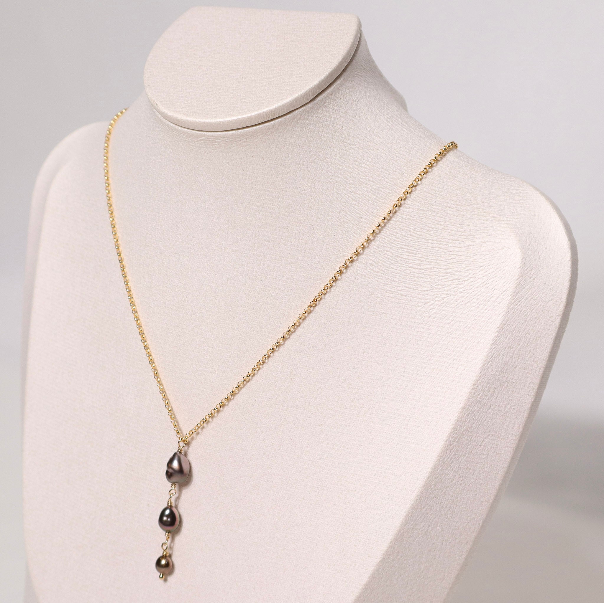 Multi Tahitian Keshi Necklace – Shop Keiko Multi Tahitian Keshi Necklace – Shop Keiko