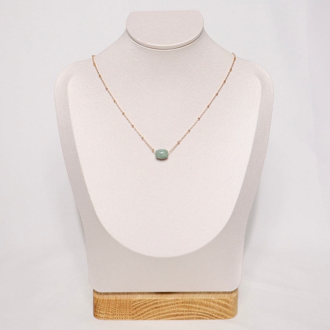 Floating Jade Necklace