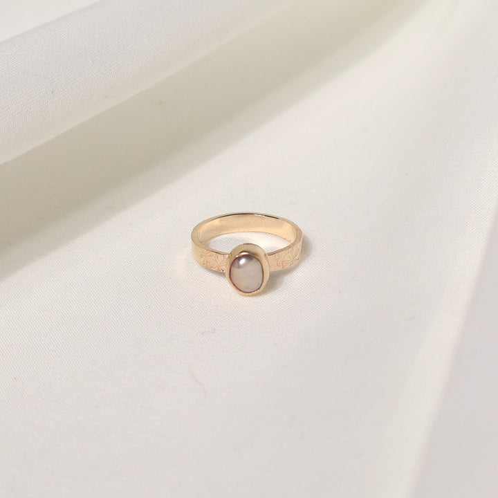 Edison Hibiscus Ring - Size 5