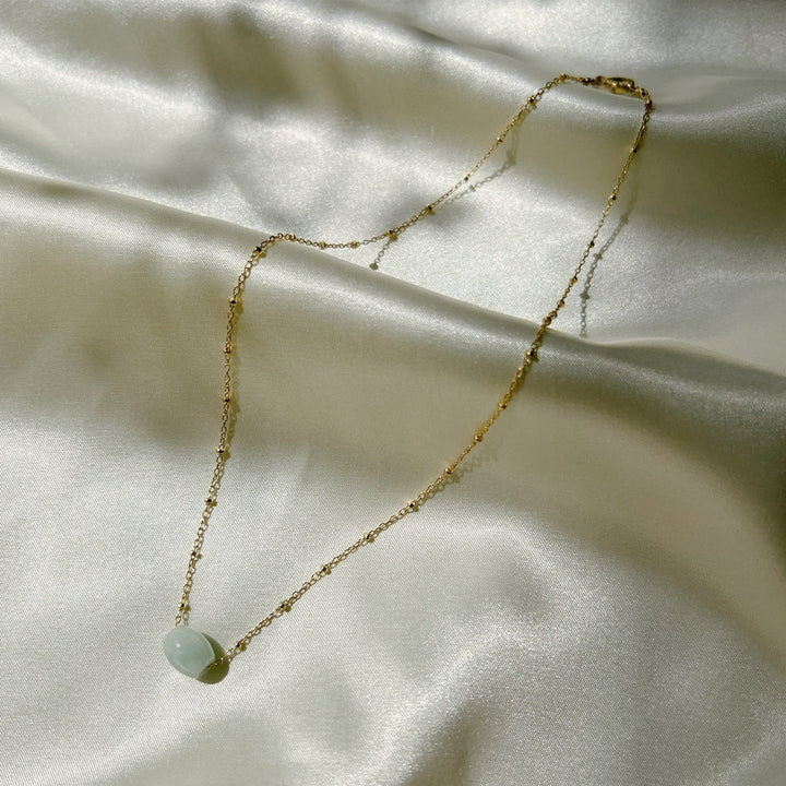 Floating Jade Necklace