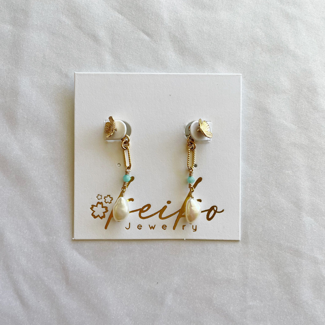 RTS: Floral Backdrop Earrings