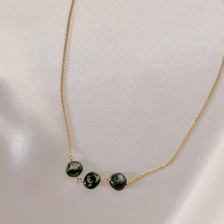 Triple Keshi Pearl Necklace
