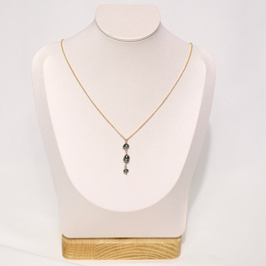 Multi Tahitian Keshi Necklace