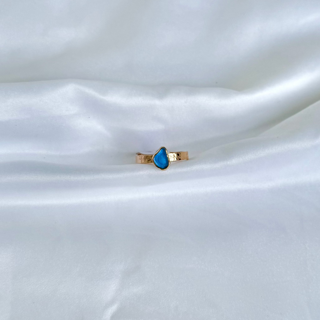 HB x Keiko Seaglass Collab Ring 9 (Hibiscus)