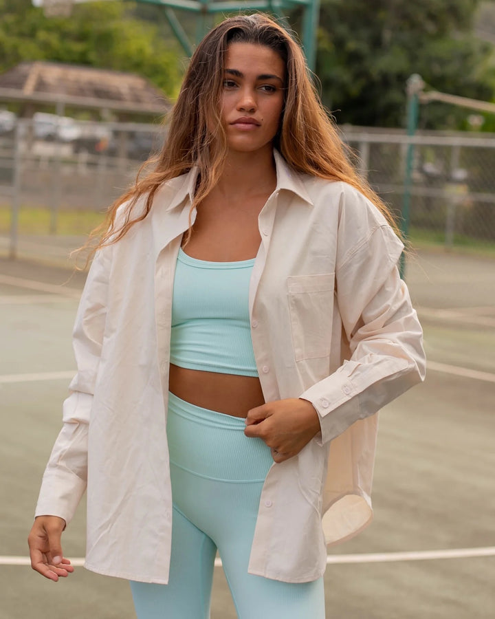 Canvas Long Sleeve Cover Up - Active By Teal