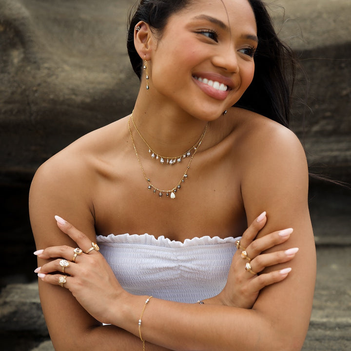 Premium Pikake Multi Chandelier Necklace