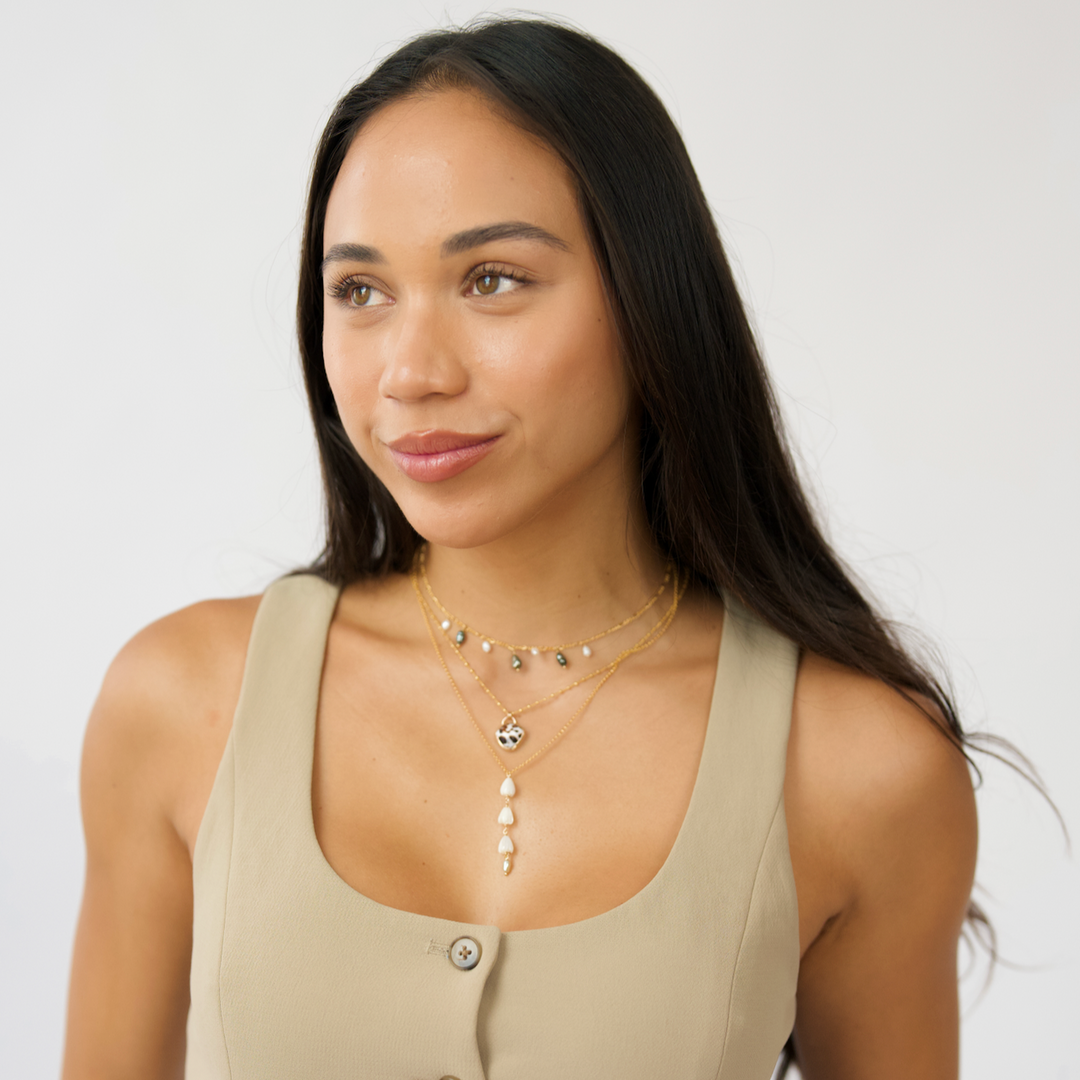 Pikake South Sea Drop Necklace