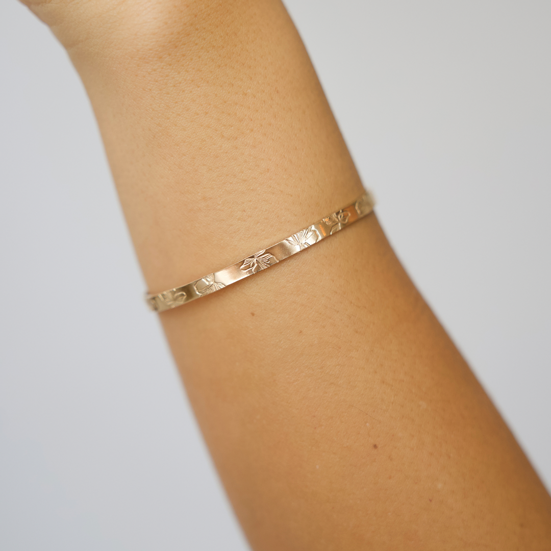 Ginger Stamped Bangle