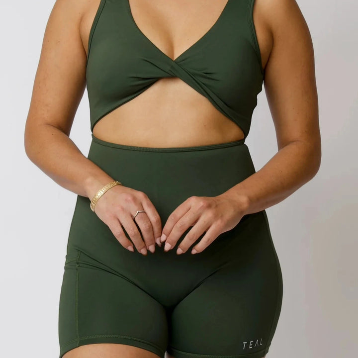 Jani Jumpsuit in Olive Butter- Active by Teal