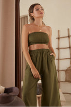 Load image into Gallery viewer, Delhi Linen Pants Olive Green - Bali Lane
