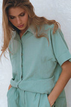 Load image into Gallery viewer, Otis Linen Shirt Sage - Bali Lane
