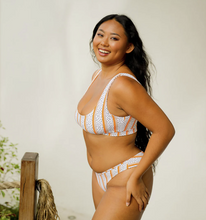 Load image into Gallery viewer, Risa Top in Papaya Stripe
