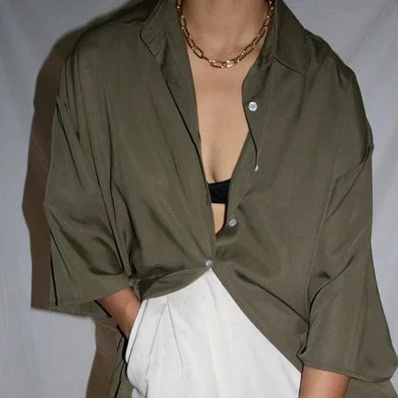 Ahonui Top (Olive, Oat, or Almond) - Capable Ry